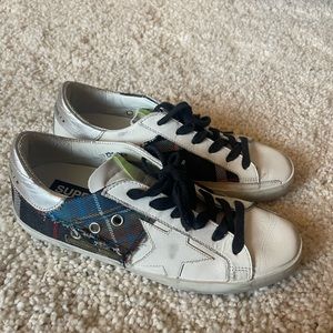 Golden Goose Plaid Superstars